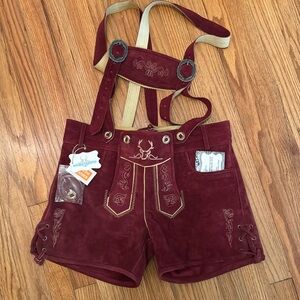 Bavaria Trachten Women’s Authentic Oktoberfest Lederhosen NWT